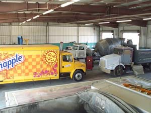 Fleet repair and paint, Fleet refinishing, Race trailer repair, 53ft trailer painting